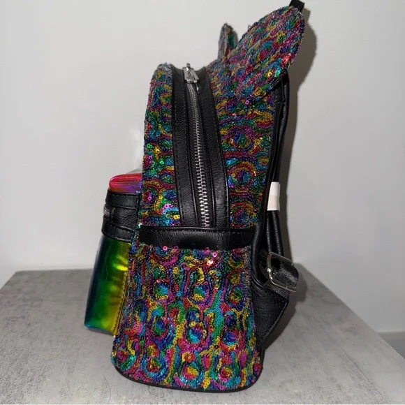 Disney Parks Loungefly Sequin Mickey Mouse Rainbow Set (Wallet LE) - Picture 4 of 11